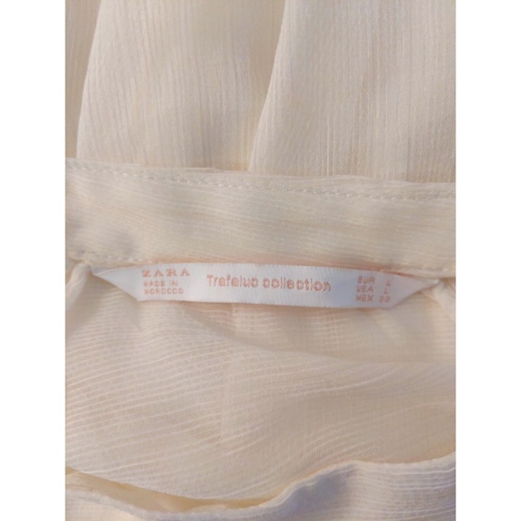 Zara Trafaluc Ivory Cold Shoulder Top - Picture 9 of 9